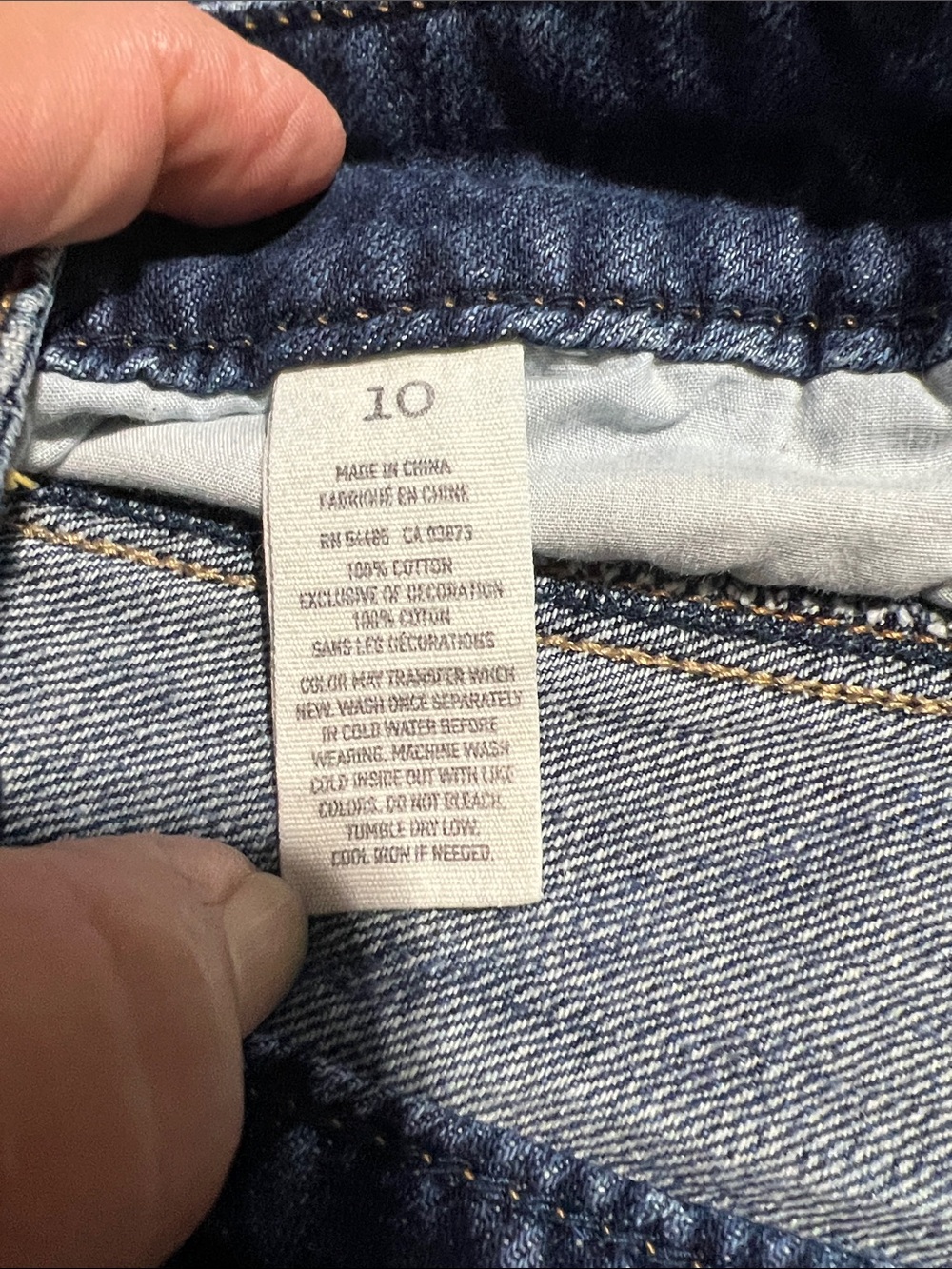 American Eagle Outfitters Blue Distressed Denim Shorts - Picture 3 of 3